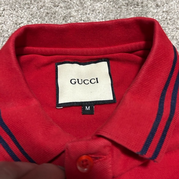 Vintage Gucci Red Polo R3P - Picture 2 of 7
